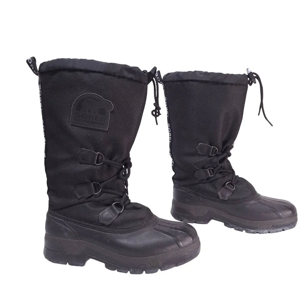 Vtg‎ Sorel Kaufman Canada Snow Lion Boots Men 7 Women 8.5 Waterproof Gorpcore